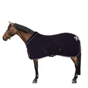 HKM Manta de Forro Polar con Cuello Azul oscuro