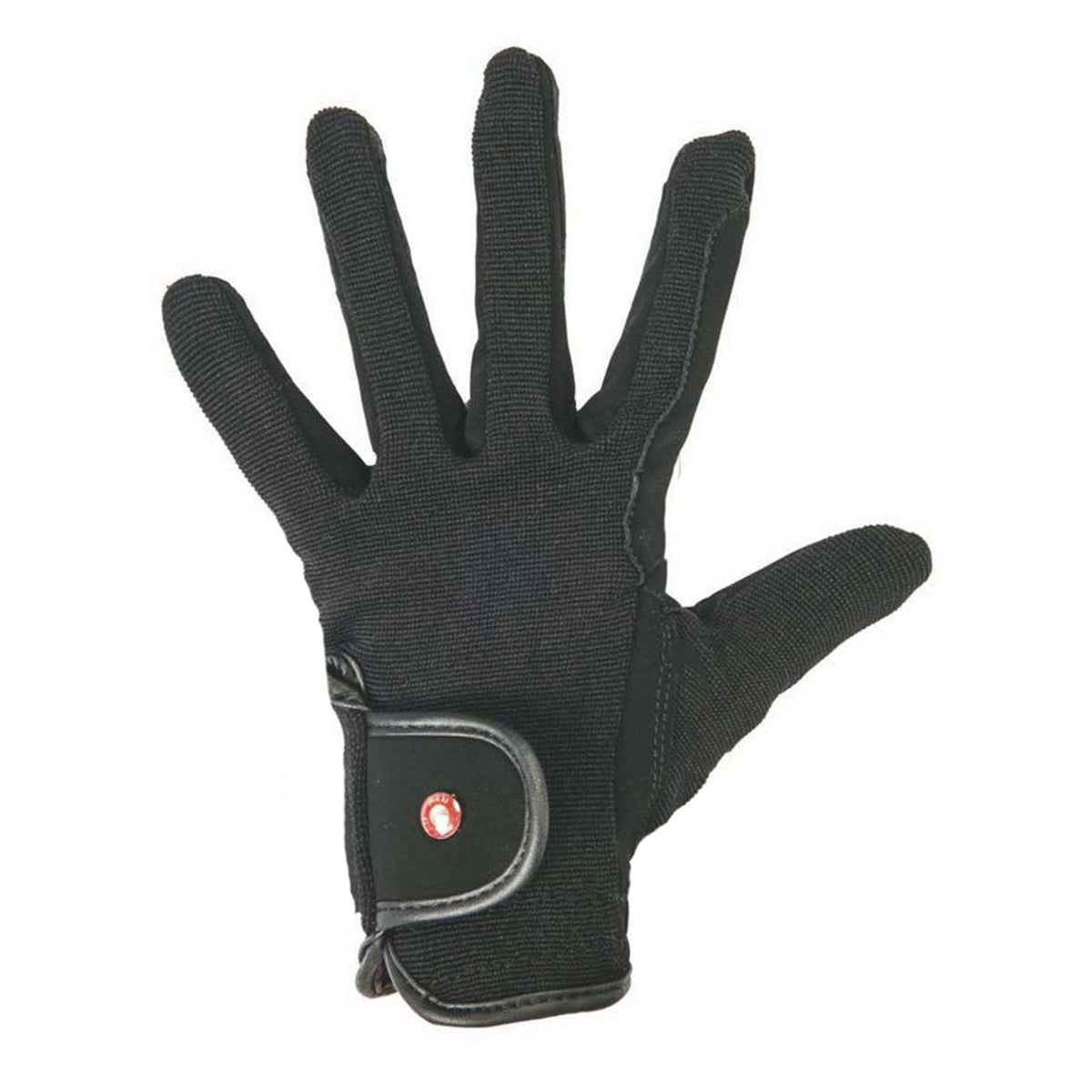 HKM Pro Team Guantes de Equitación Professional Cuero sintético Negro