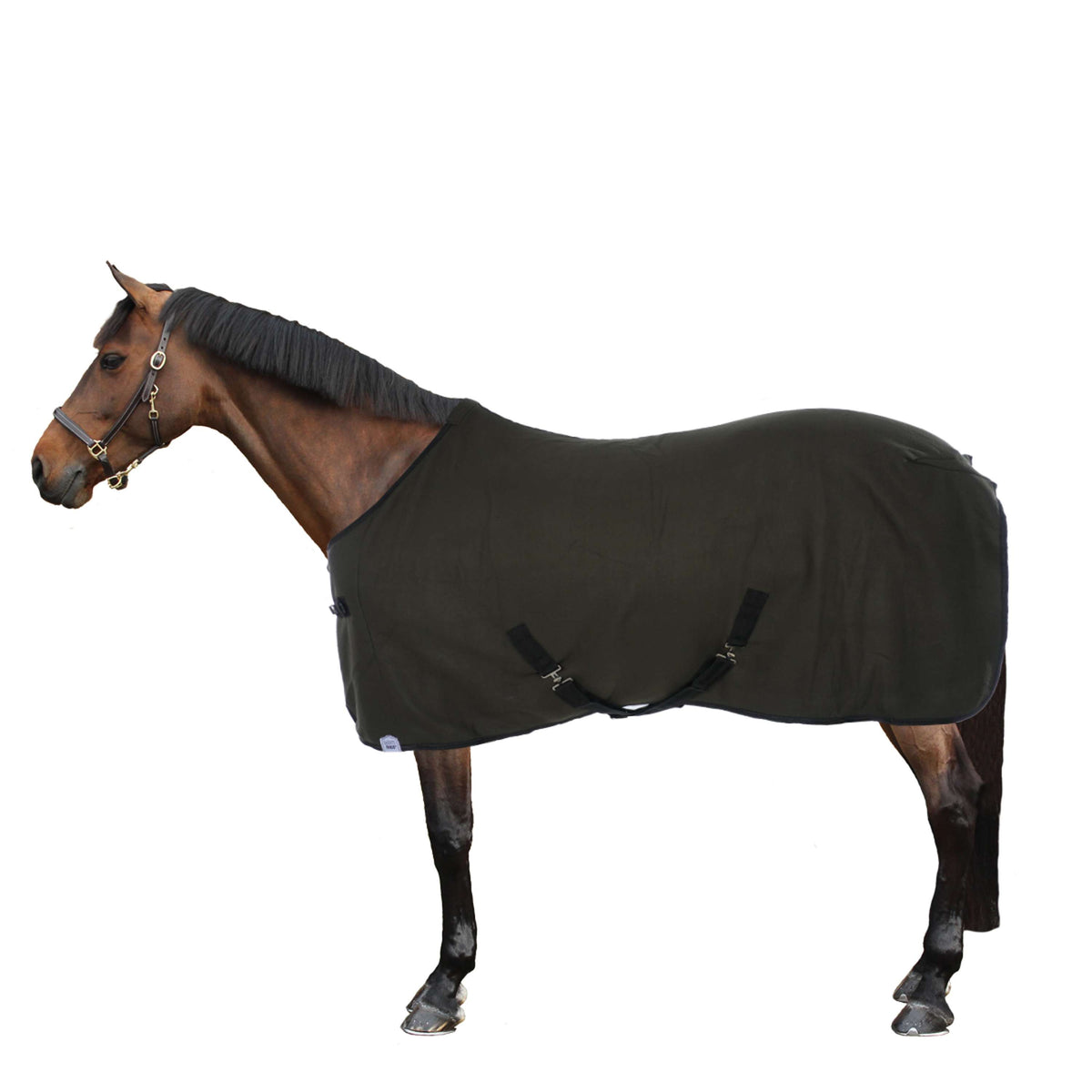 Harry's Horse Coperta in Pile Colors Verde Militar