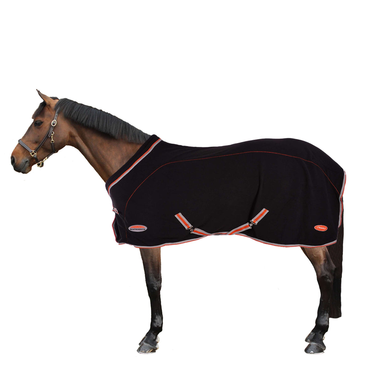 Weatherbeeta Cuello estándar Forro polar Therapy-Tec Negro/Plata/Rojo