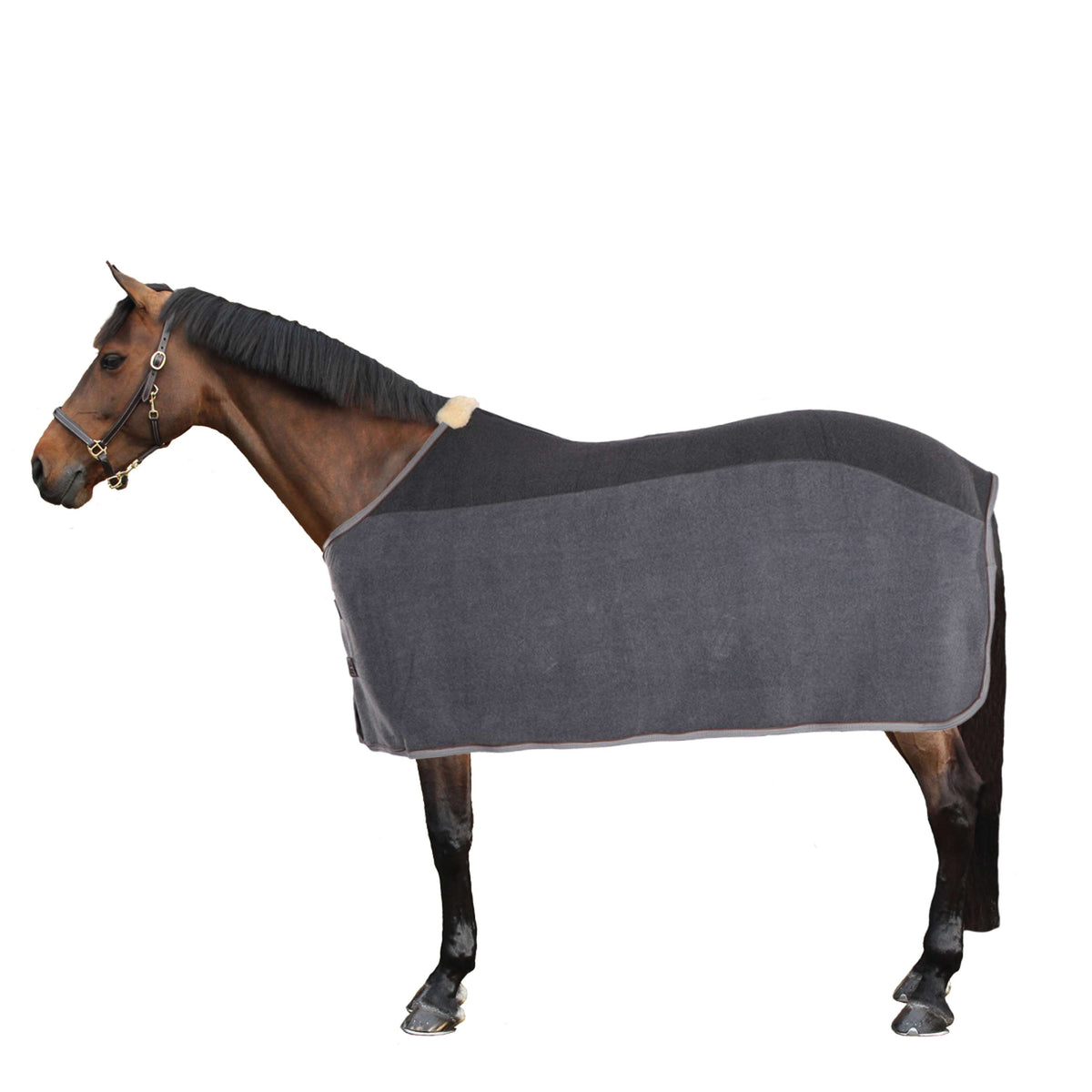 Kentucky Horsewear Manta de Forro Polar Heavy Gris