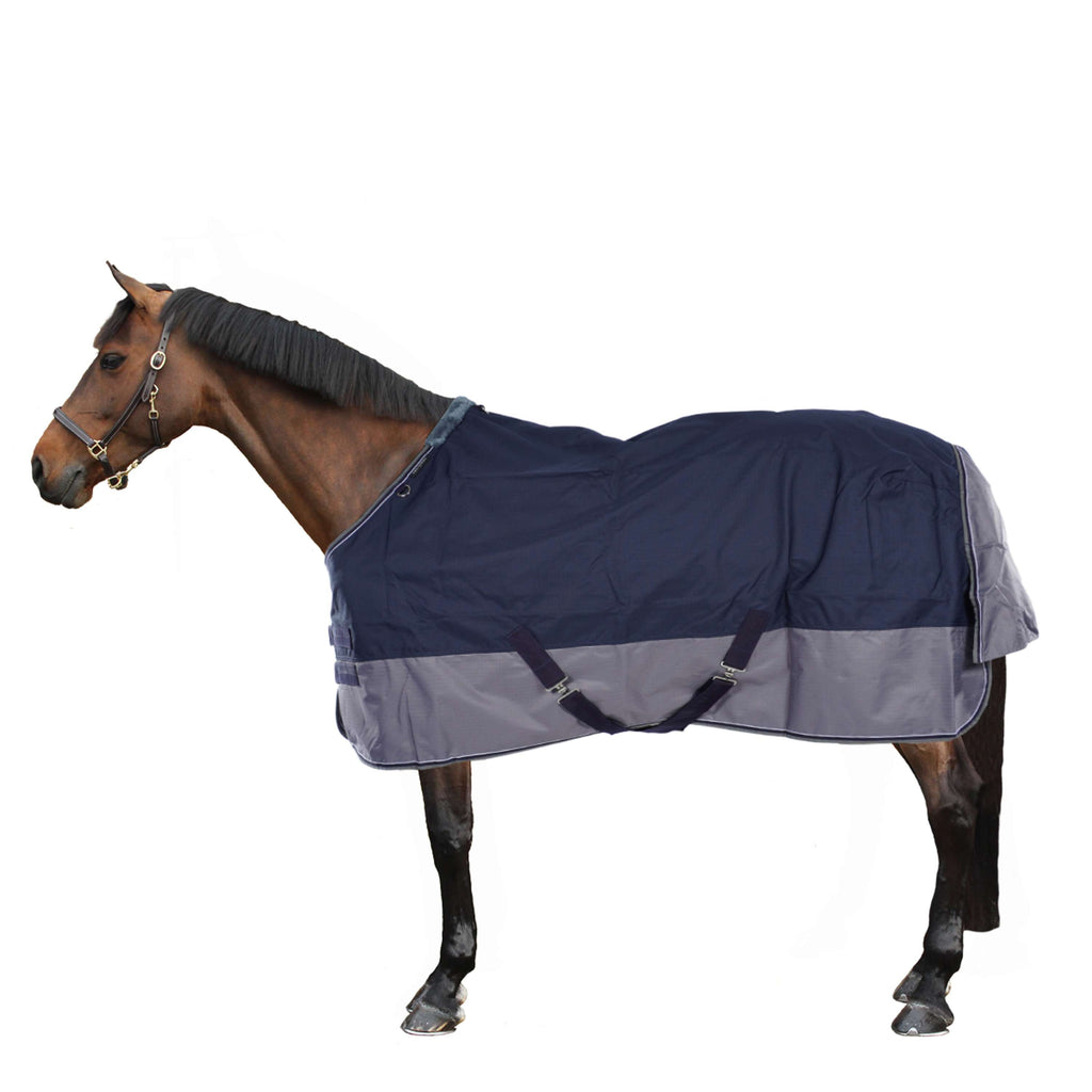 EQUITHÈME Turnout Rug Tyrex 600D 0g Marino/Gris Puntos