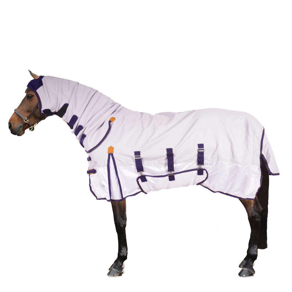 Shires Manta Antimoscas Highlander Plus Combinación de parasol Gris