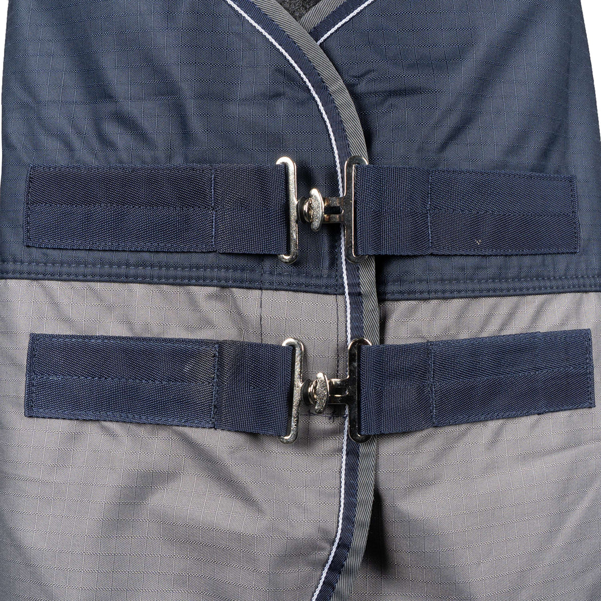 EQUITHÈME Alfombra de Exterior Tyrex 600 D Polar Fleece Azul Marino/Gris