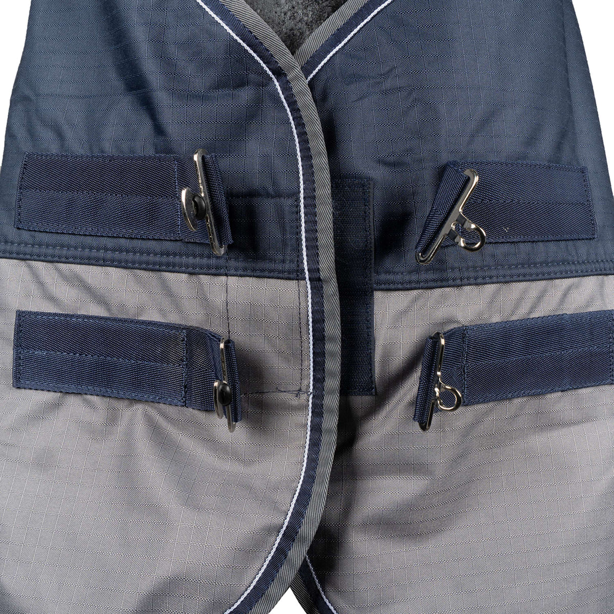 EQUITHÈME Alfombra de Exterior Tyrex 600 D Polar Fleece Azul Marino/Gris