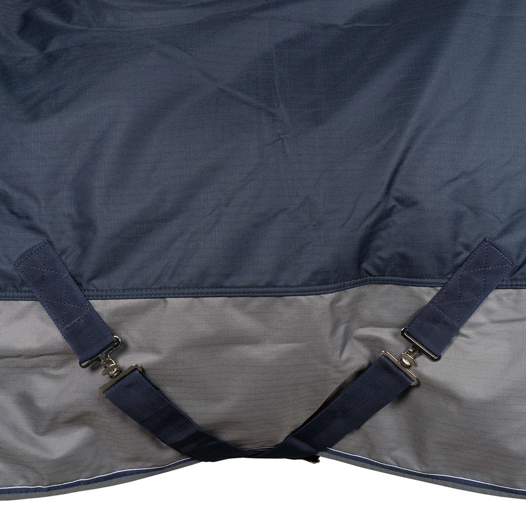 EQUITHÈME Alfombra de Exterior Tyrex 600 D Polar Fleece Azul Marino/Gris