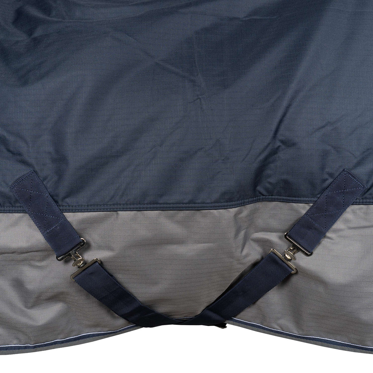 EQUITHÈME Alfombra de Exterior Tyrex 600 D Polar Fleece Azul Marino/Gris