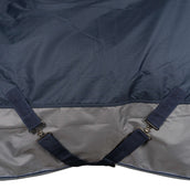 EQUITHÈME Alfombra de Exterior Tyrex 600 D Polar Fleece Azul Marino/Gris