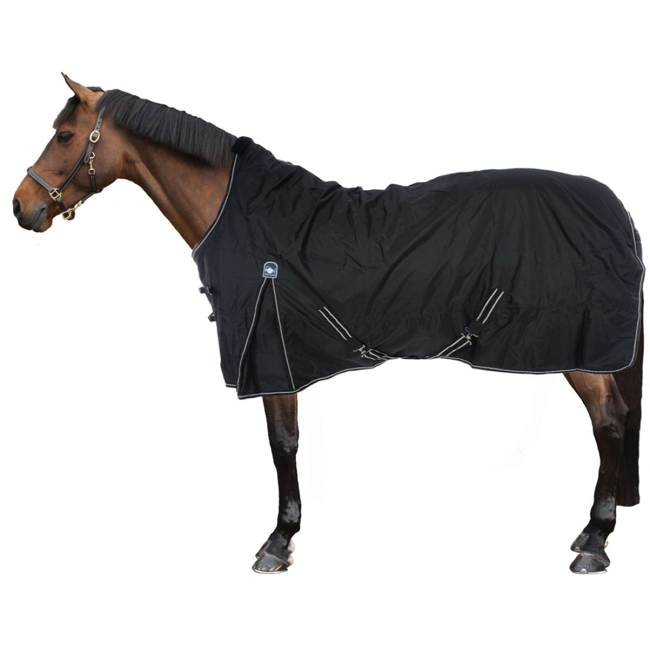 Riding World Manta Impermeable Oxford 300D Fleece 0g Negro Riding World Manta Impermeable Oxford 300D Fleece 0g Negro