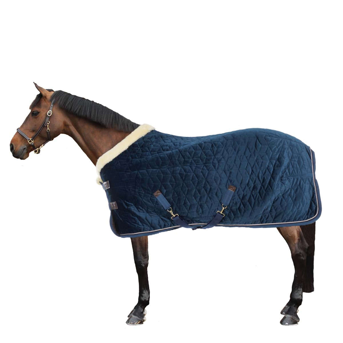 Kentucky Horsewear Manta de exhibición Velvet 160g Navy