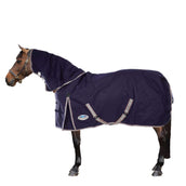 Weatherbeeta Manta Impermeable Comfitec Essential Detach-A-Neck Lite Plus 1200D 50g Navy/Silver/Red
