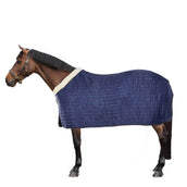 EQUITHÈME Manta de Establo Teddy Forrado con Piel de Oveja Sintética Navy