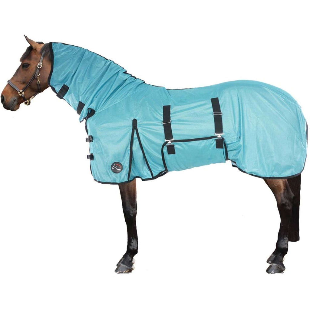 HKM Manta Antimoscas Aqua con cuello Aqua