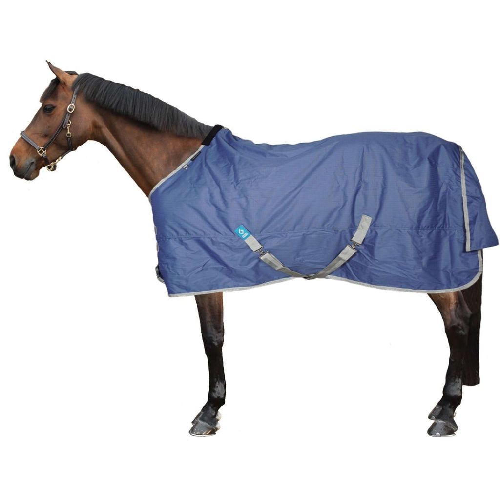 EQUITHÈME Alfombra de Exterior Tyrex 600D 150g Reciclado Navy
