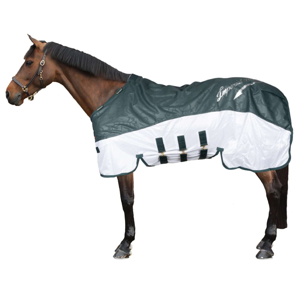 Imperial Riding Mosca y Manta de Iluvia IRHSuper-Dry Verde Bosque