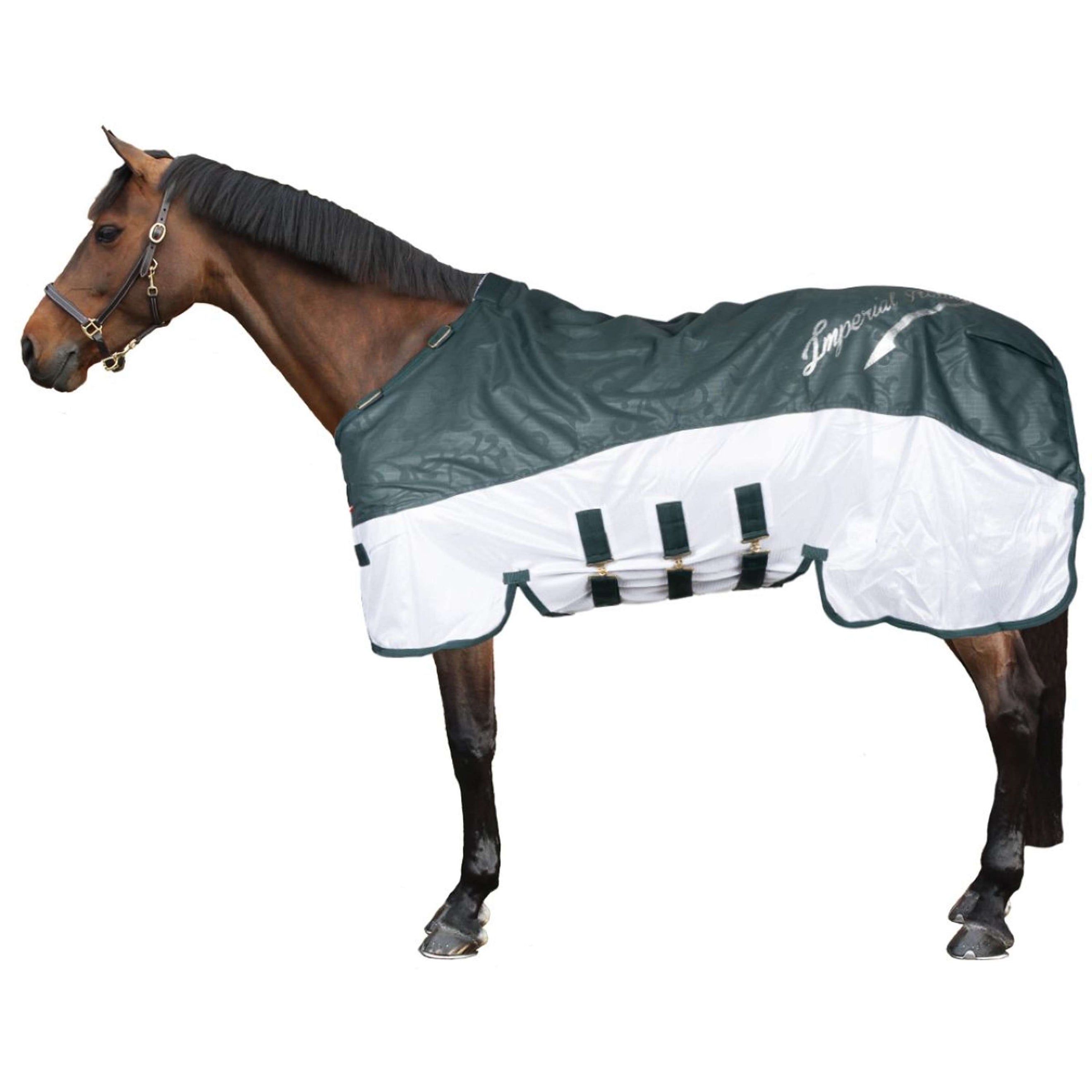 Imperial Riding Mosca y Manta de Iluvia IRHSuper-Dry Verde Bosque
