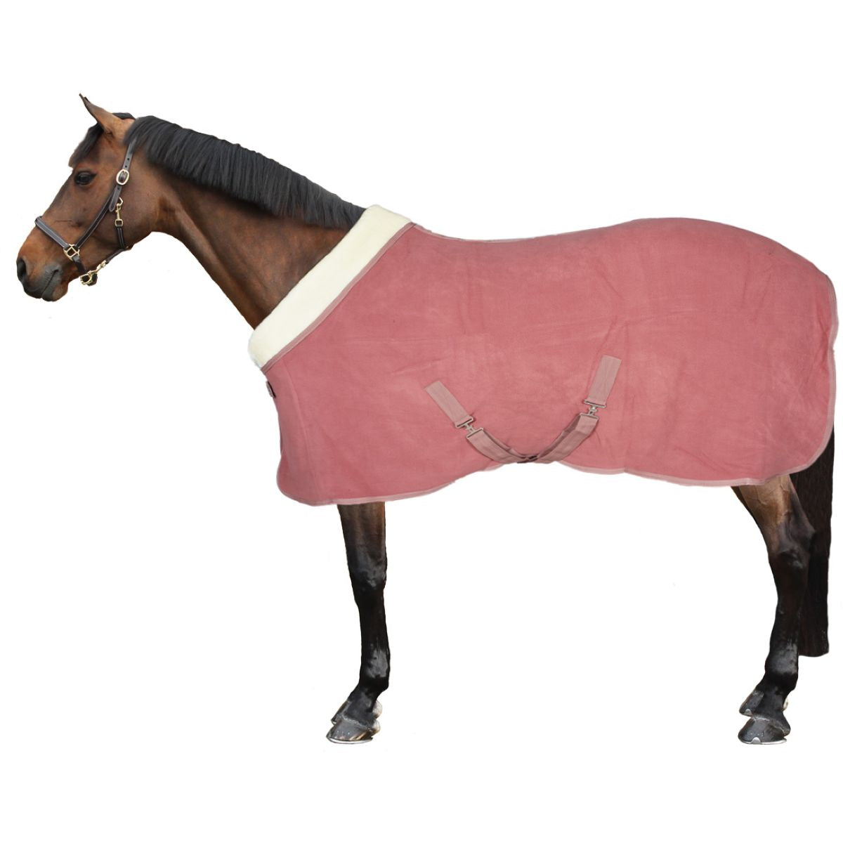 HORKA Manta de Forro Polar Equestrian Pro Palo de rosa