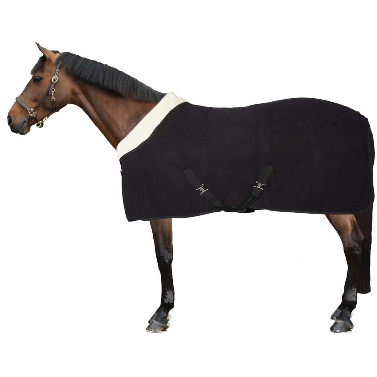HORKA Manta de Forro Polar Equestrian Pro Negro