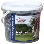 Harry's Horse Bandas Elásticas Magic Braids Tarro Plata
