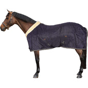 HORKA Manta de Establo Luxe con Cuello Azul