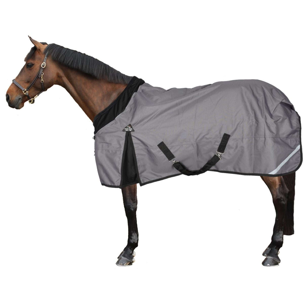 HKM Alfombra de Exterior Liberty 1200D 100g Gris/Negro
