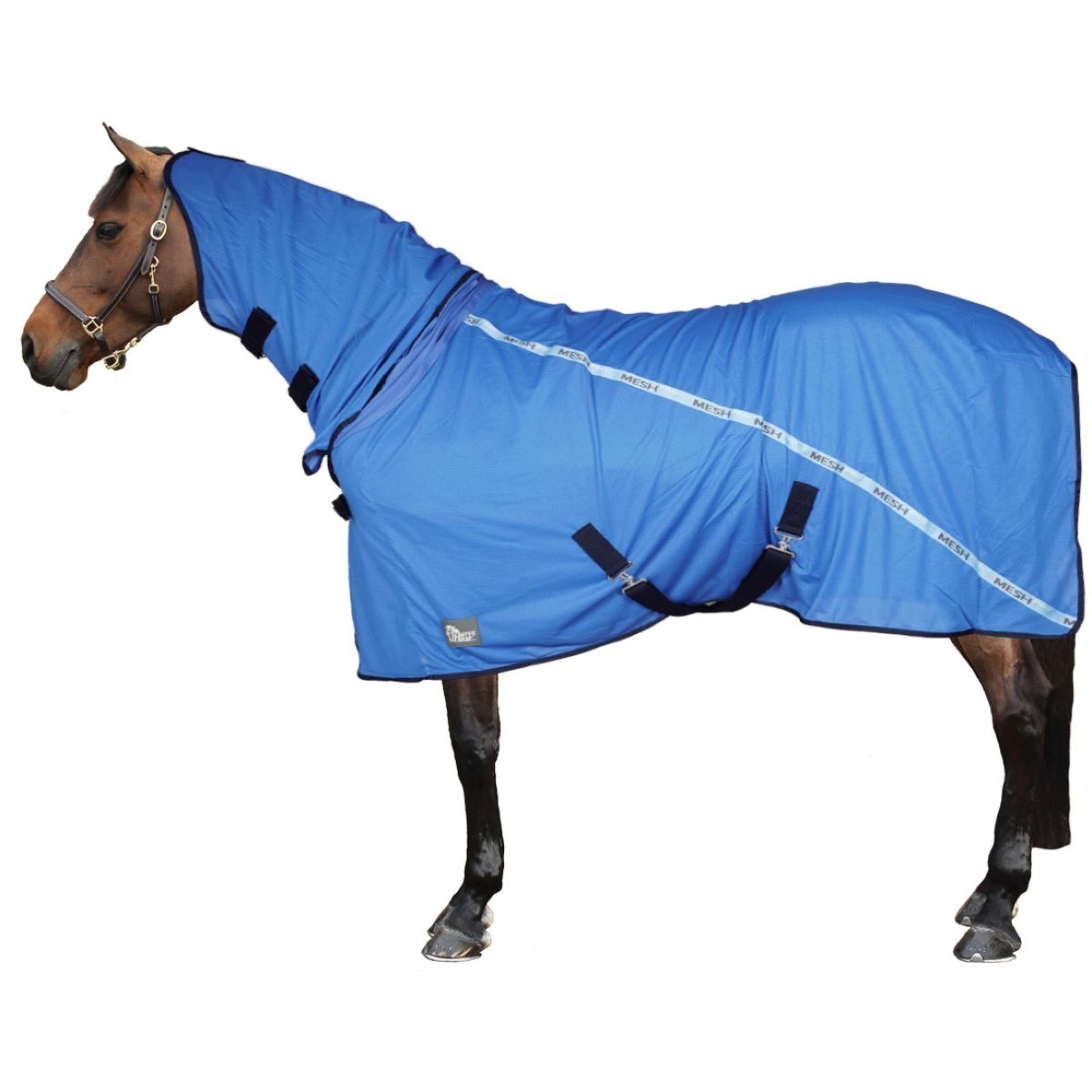 Harry's Horse Manta Antimoscas Mesh Pro Neck Azul Harry's Horse Manta Antimoscas Mesh Pro Neck Azul