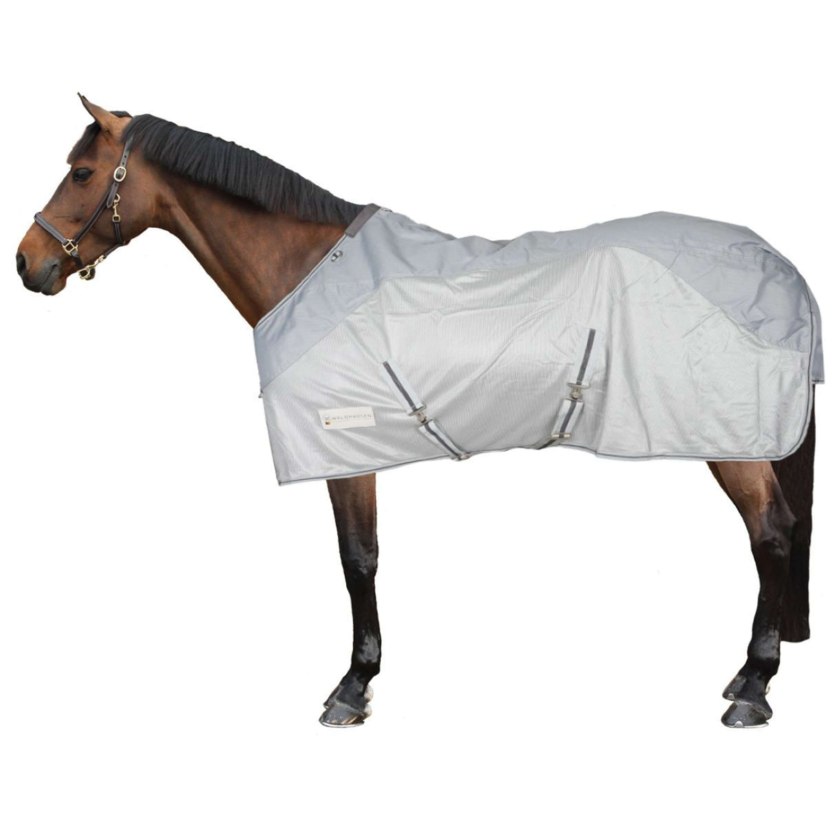 Waldhausen Manta Antimoscas Protect Impermeable Plata gris