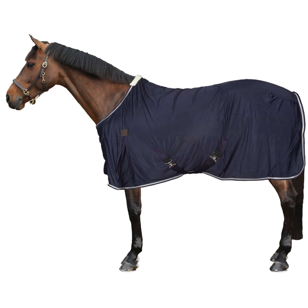 EQUITHÈME Manta Antimoscas Micro Mesh Navy