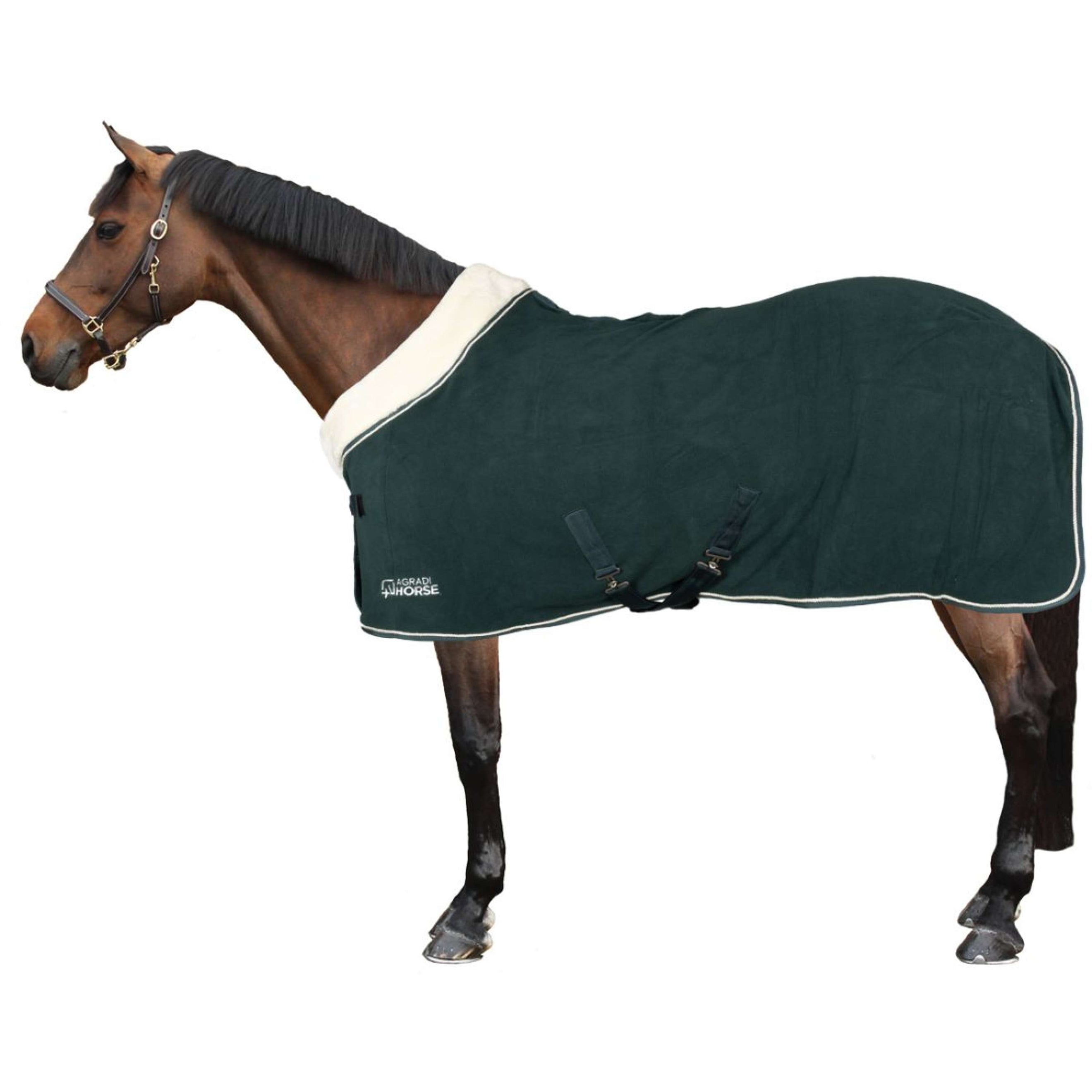 Agradi Horse Manta de Forro Polar Modern Rosé Fir Green Agradi Horse Manta de Forro Polar Modern Rosé Fir Green