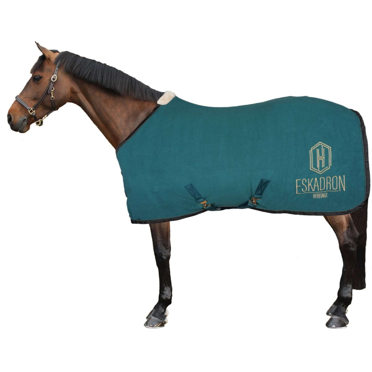 Eskadron Manta para el sudor Heritage Fleece Check Vintage Green