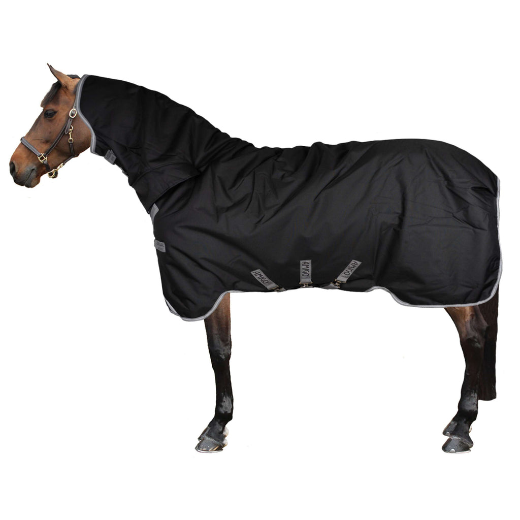 Amigo Turnout Rug Integrated 1200D 250g Black/Titanium Grey/Silver