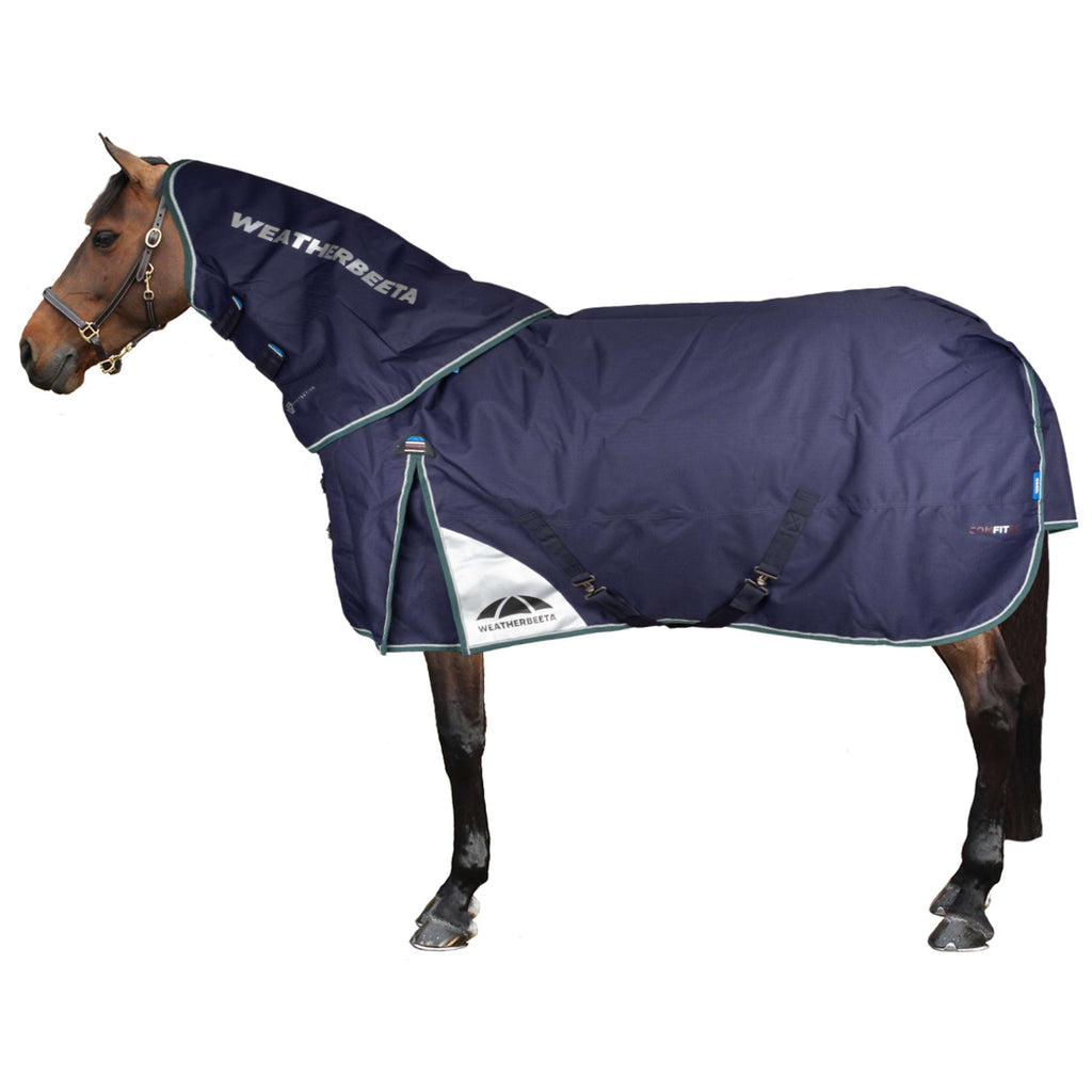 WeatherBeeta ComFiTec Plus Dynamic Turnout Detach-A-Neck 220g Navy/Forest Green