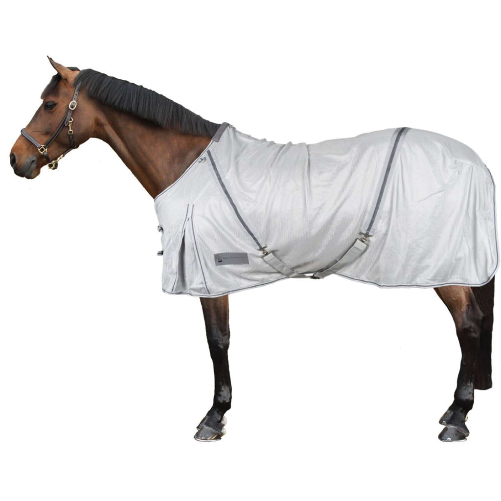 Waldhausen Manta Antimoscas Protect con Cuello Desmontable Plata/Gris