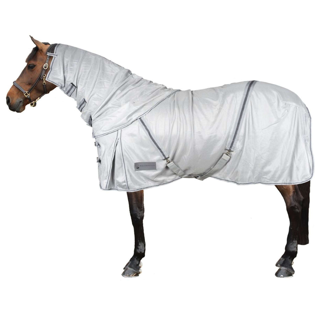 Waldhausen Manta Antimoscas Protect con Cuello Desmontable Plata/Gris