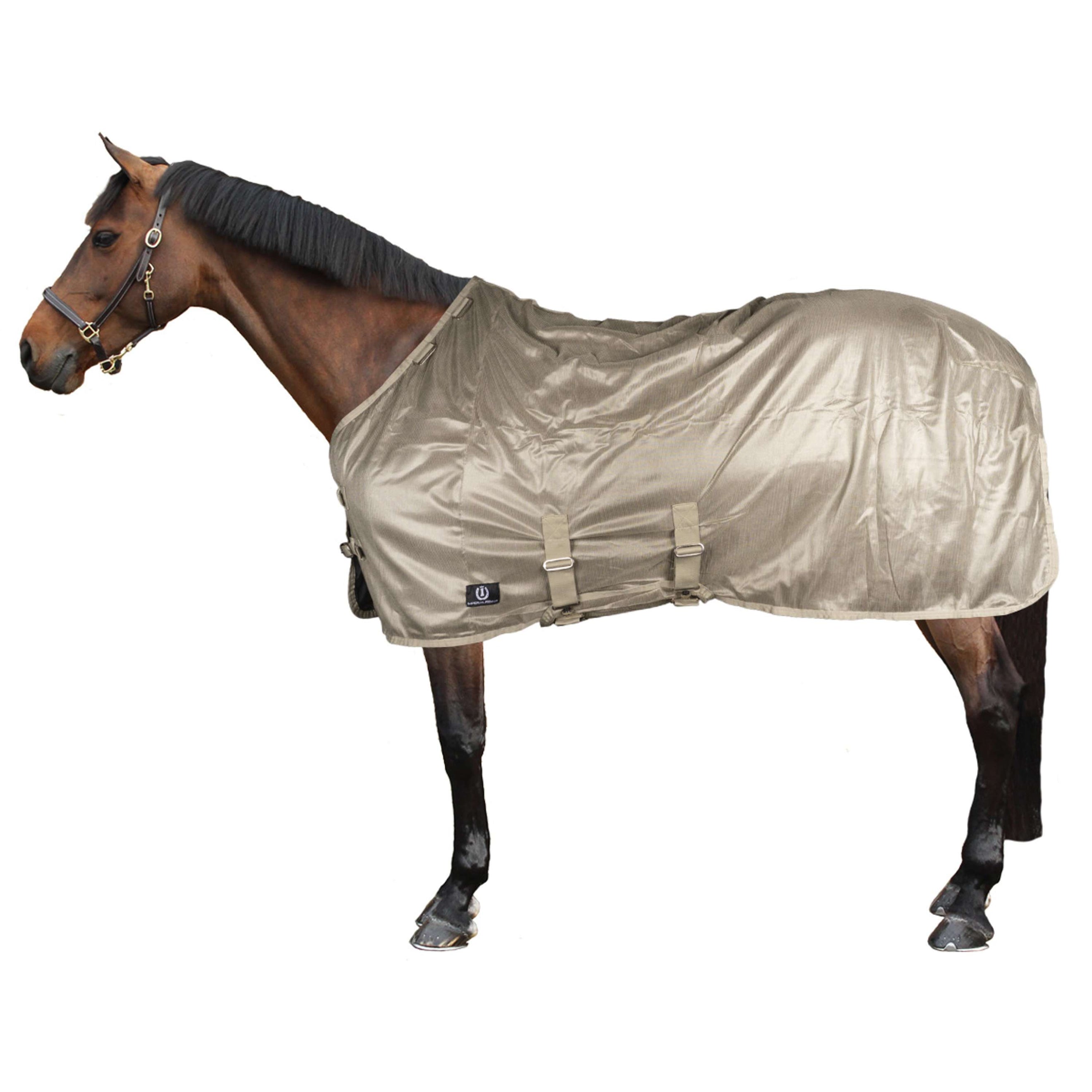Imperial Riding Manta Antimoscas IRHReese con cuello Oliva clara