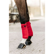 Kentucky Horsewear Vendajes Polar Fleece Velvet Rojo