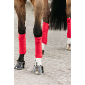 Kentucky Horsewear Vendajes Polar Fleece Velvet Rojo
