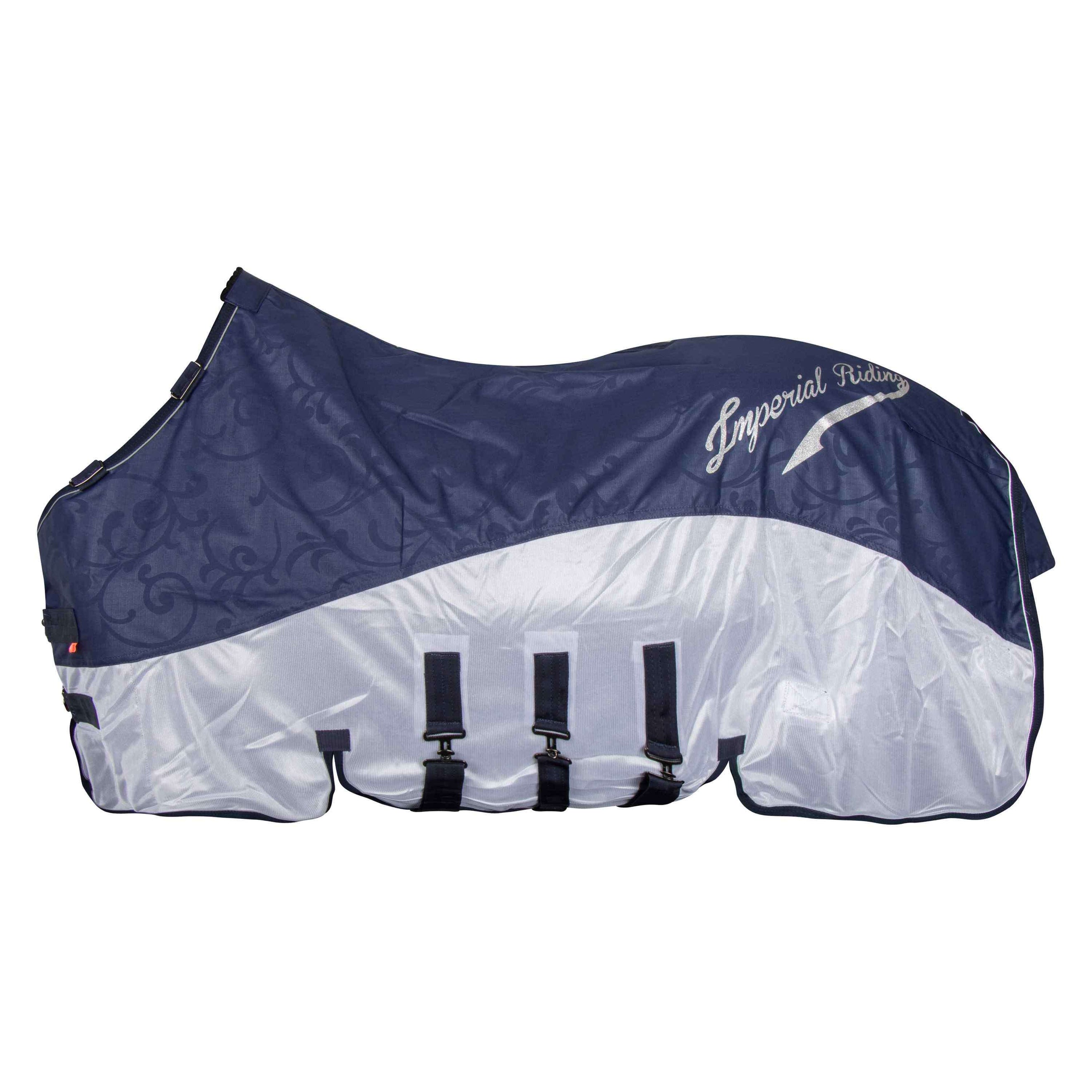 Imperial Riding Mosca y Manta de Iluvia IRHSuper-Dry Marino