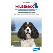 Milbemax Tableta Desparasitante Puppy/Klein 2 Tabletten