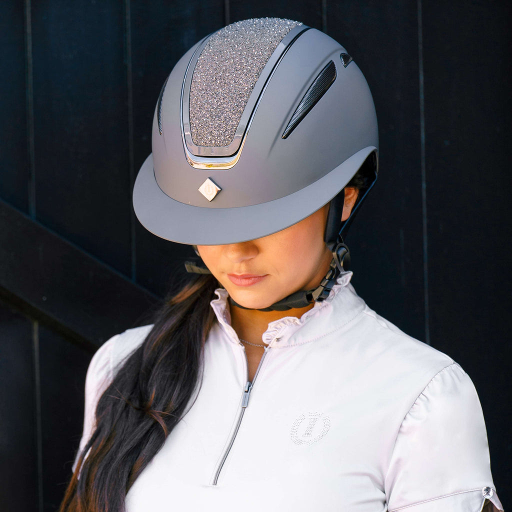 Imperial Riding Casco IRHOlania Deluxe Big Visor Gris