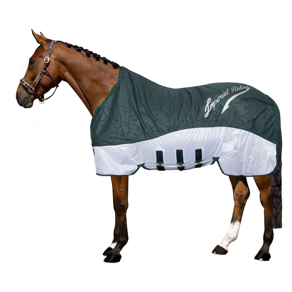 Imperial Riding Mosca y Manta de Iluvia IRHSuper-Dry Verde Bosque