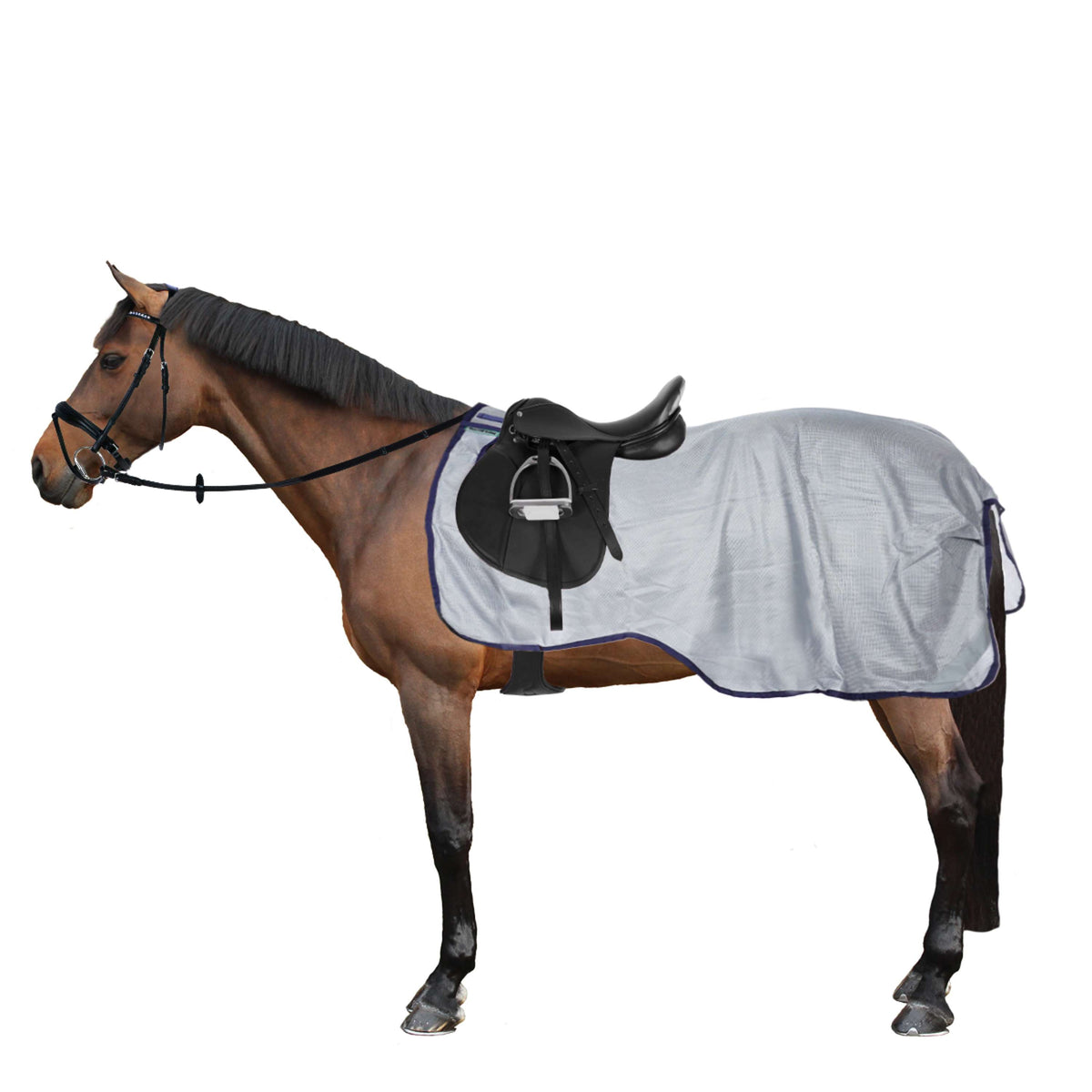 Bucas Buzz-Off Riding Azul