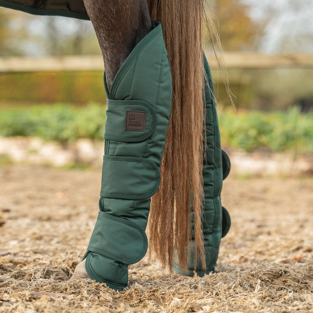 Agradi Horse Protectores de transporte 1200D Verde
