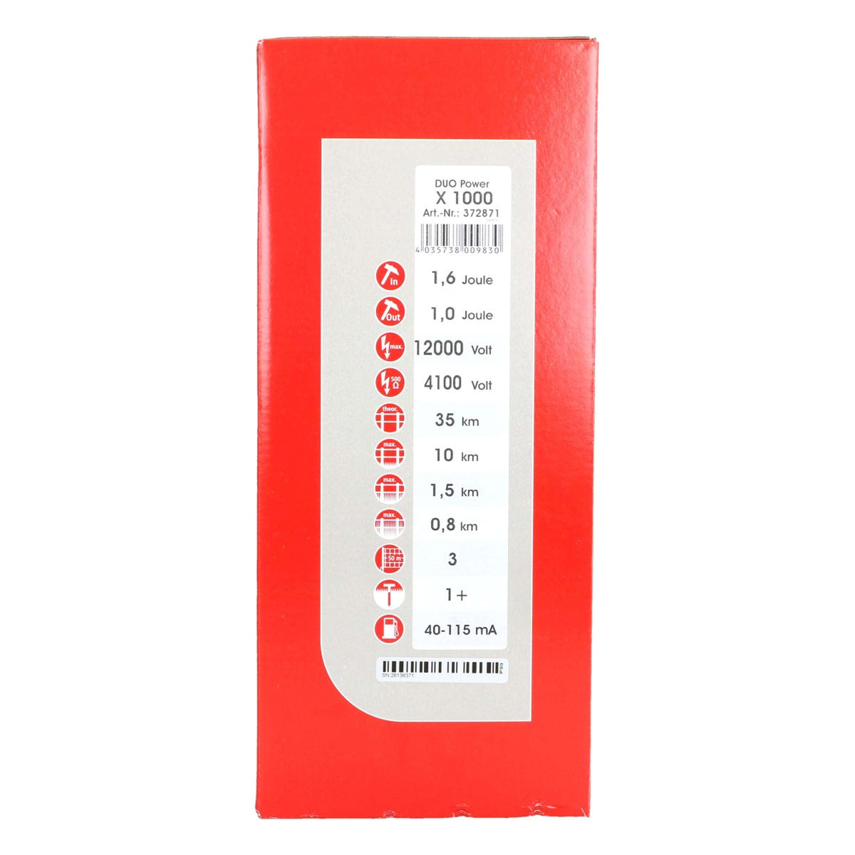 Ako Dispositivo de cerca eléctrica Duo Power X1000 1,0 Joule Verde