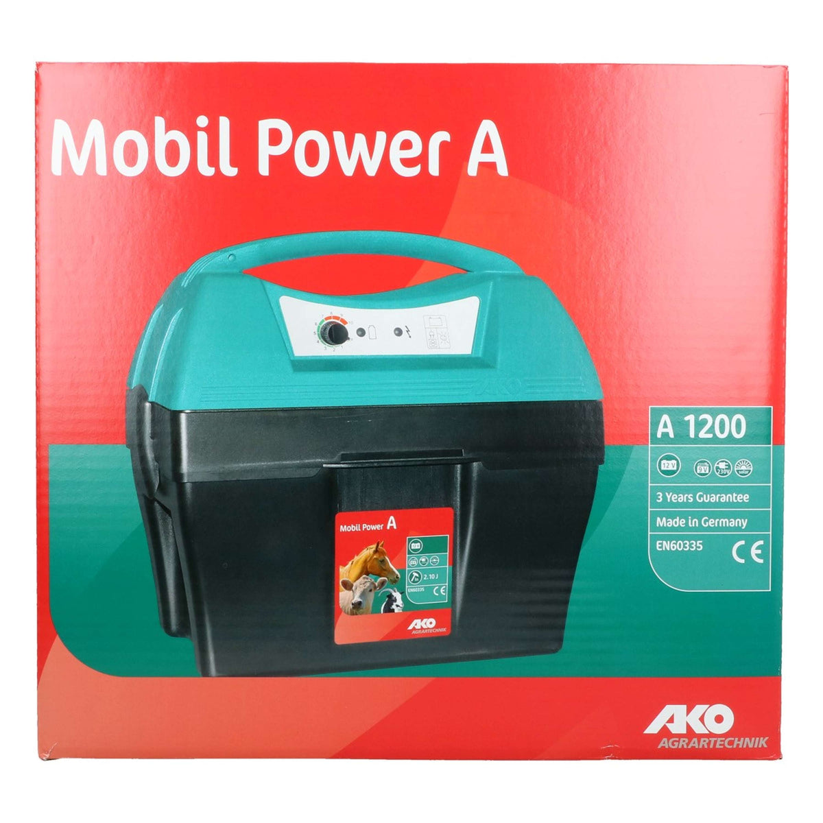 Ako Dispositivo de cerca eléctrica Mobiel Power A1200 1,4 Joule