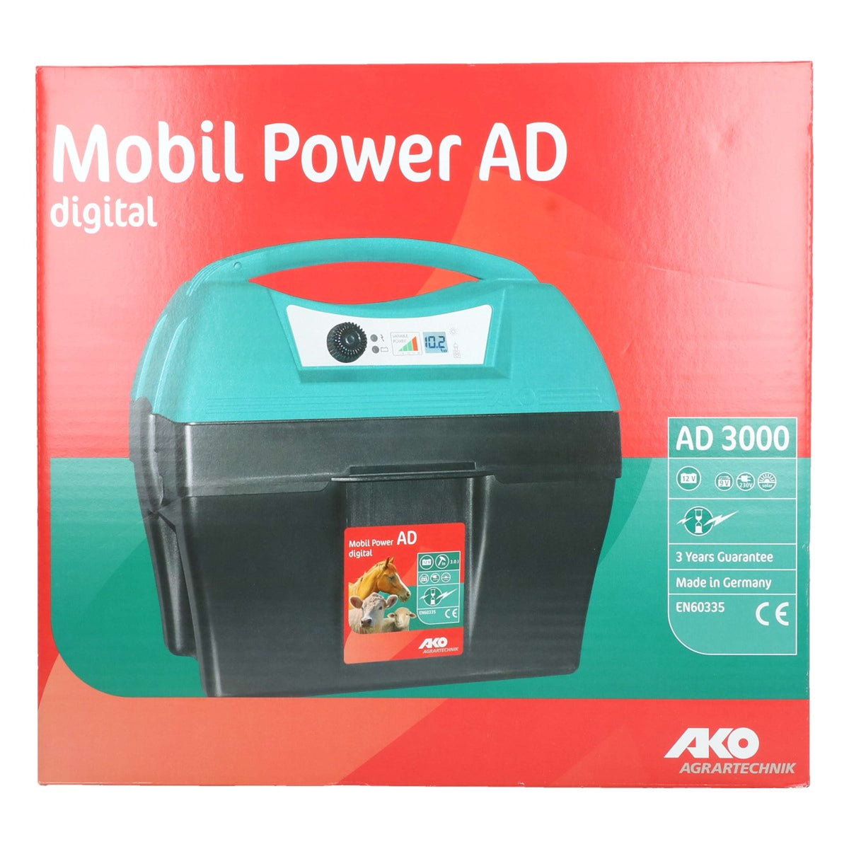 Ako Dispositivo de cerca eléctrica Mobil Power AD3000 3,0 Joule