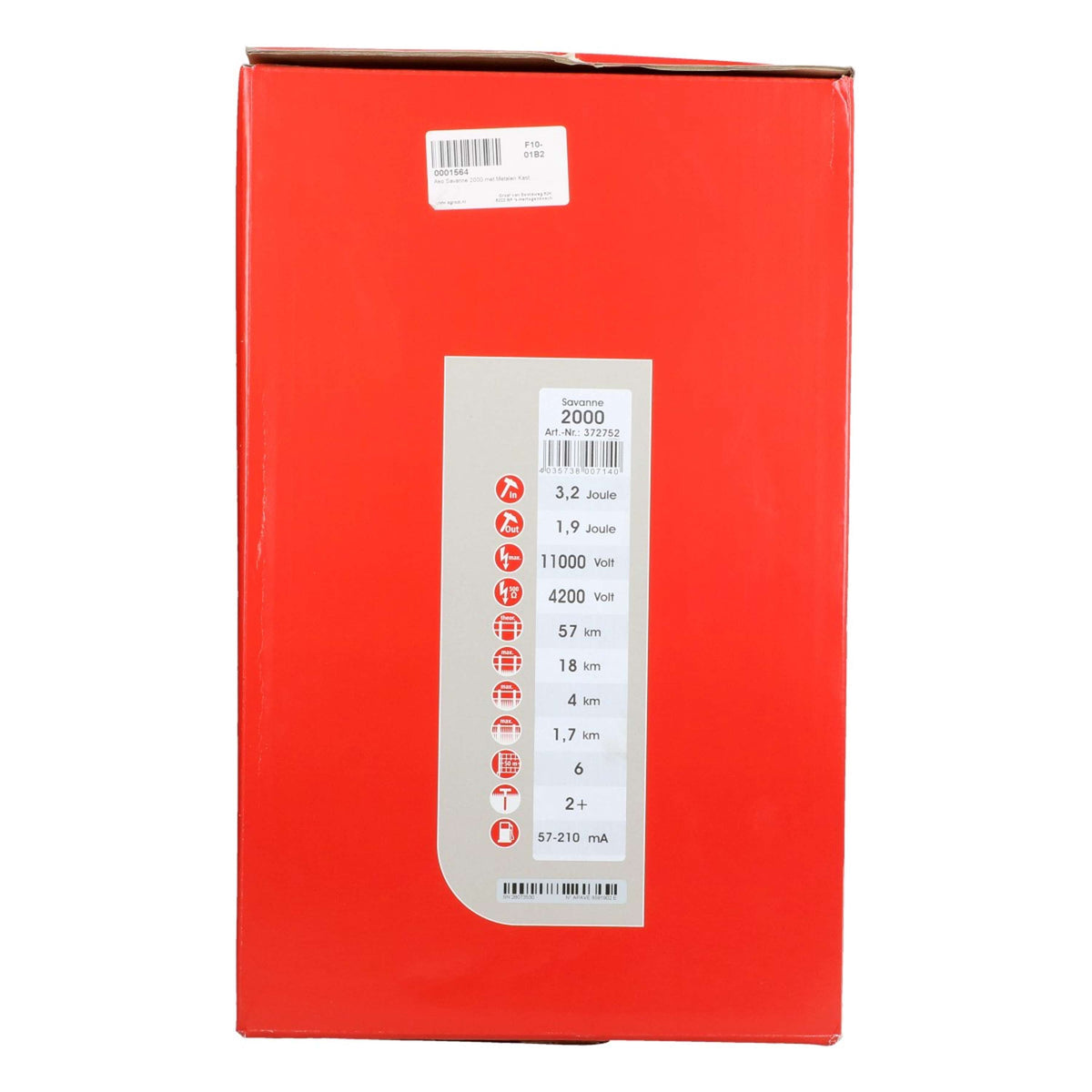 Ako Dispositivo de Batería Savanne 2000 1,9 Joule con carcasa metálica