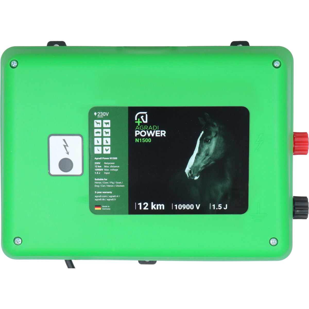 Agradi Power Dispositivo de cerca eléctrica Agradi Power N1500 1,5 Joule Verde Oscuro