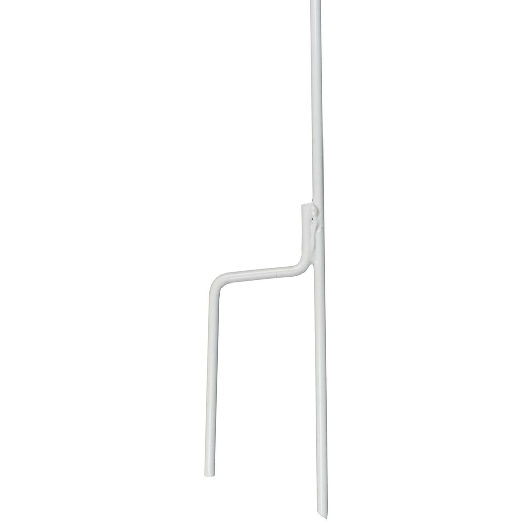 Agradi Power Poste de Cercado Acero de Resorte con Rizo 105cm Blanco