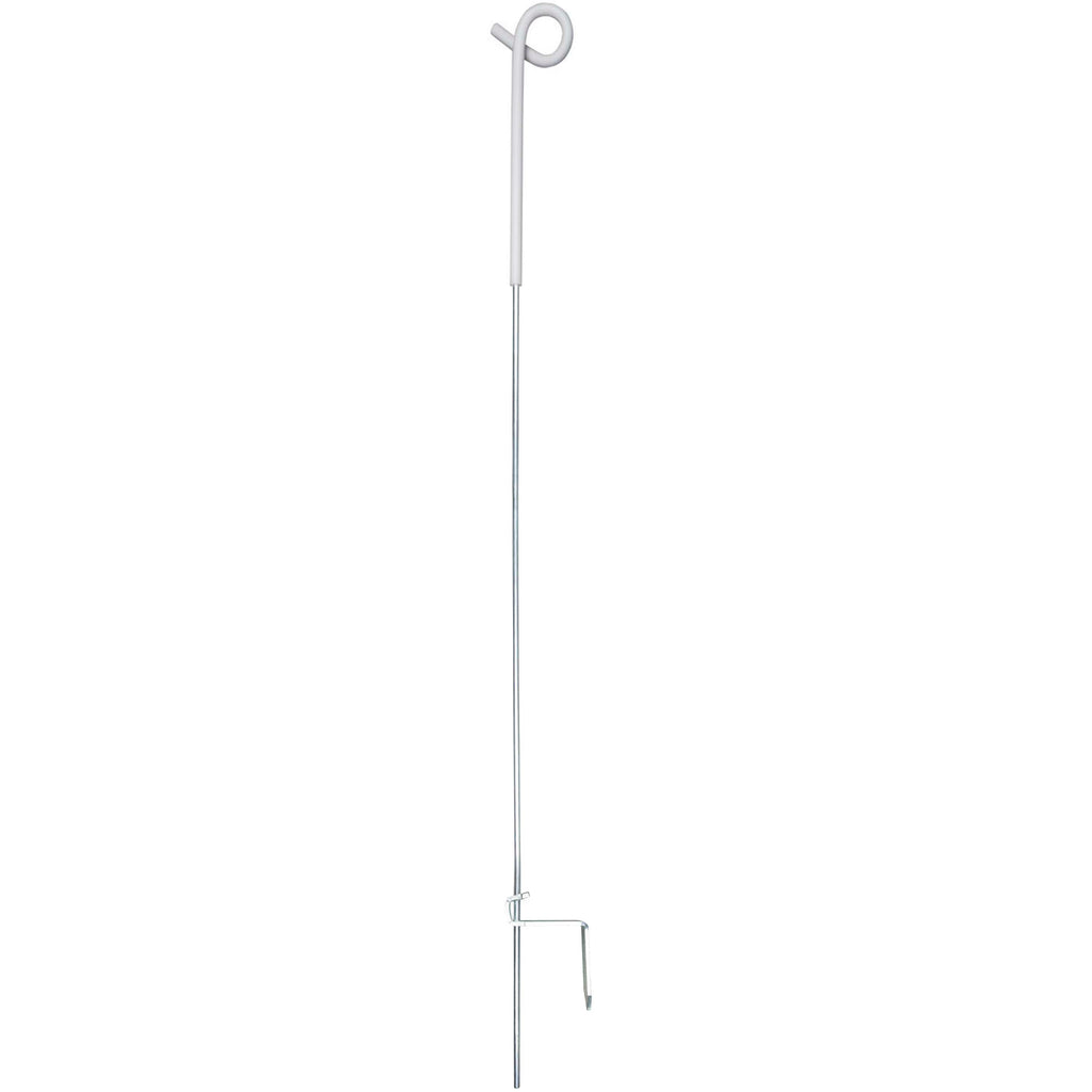 Agradi Power Poste de Cercado Acero de Resorte con Rizo 105cm Blanco